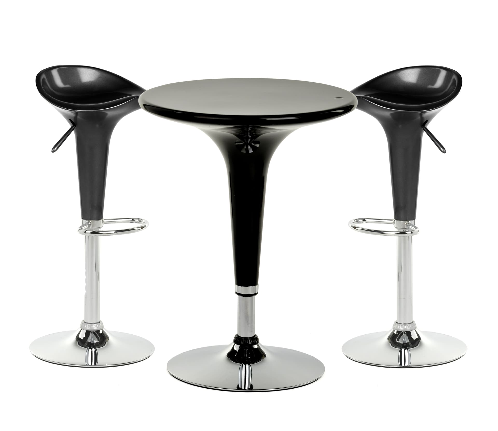 Black Trade Show Table & Stool Set for Meetings