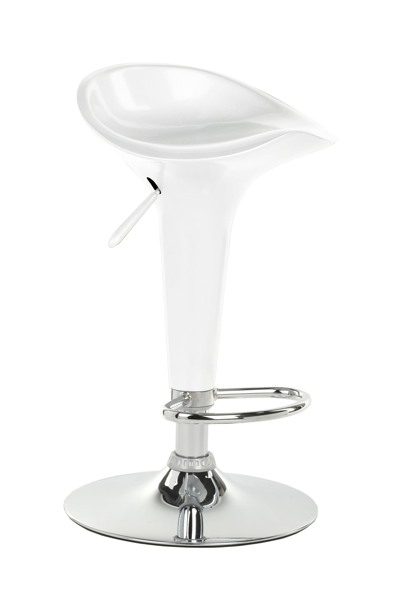 White Trade Show Table & Stool Set with Glossy White Finish