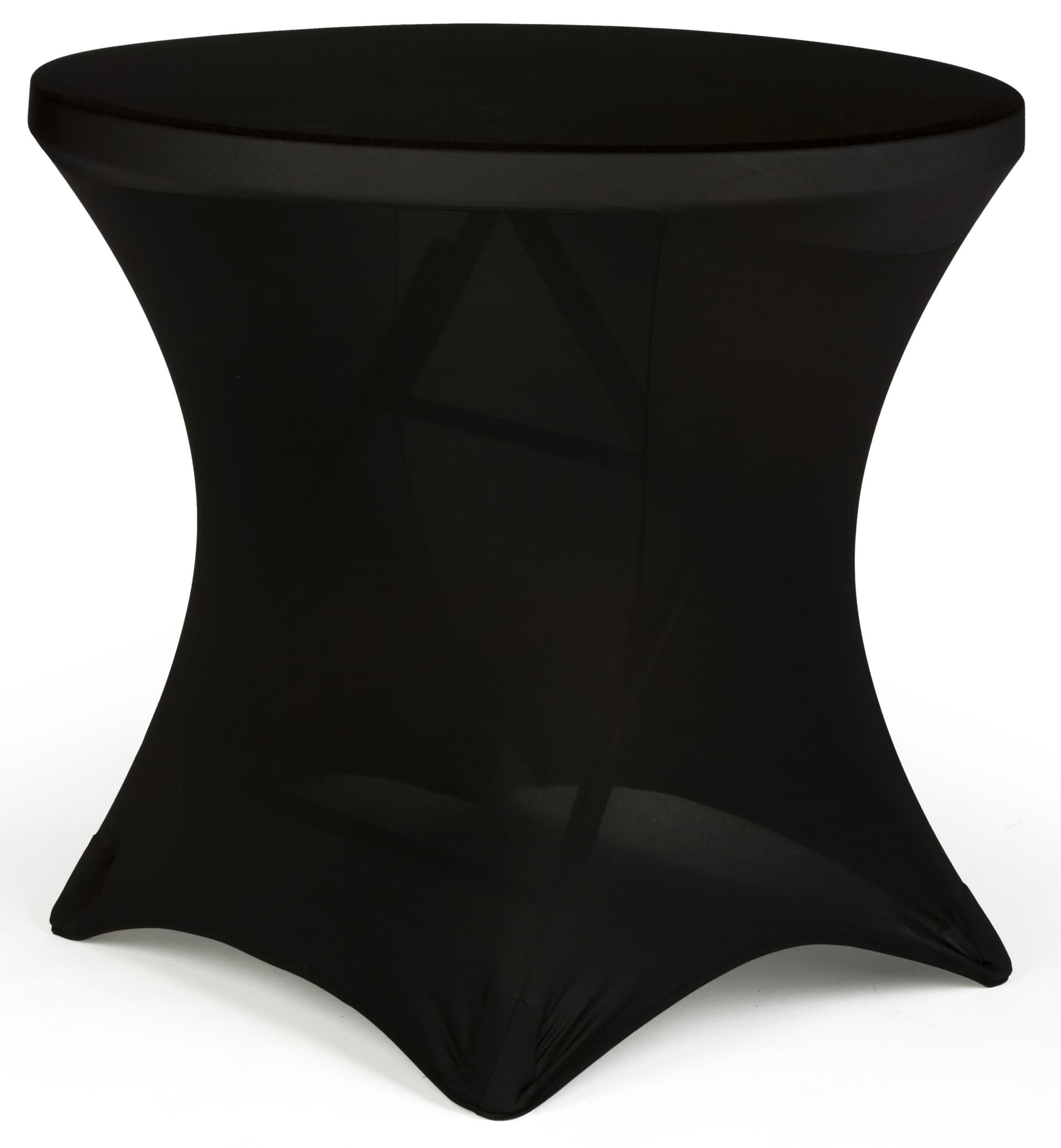 Curved display booth divider wall kit with covered table 