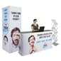 10x10 Trade Show Booth Kit w/ 6' Counter, 8' Tower and Magazine Rack