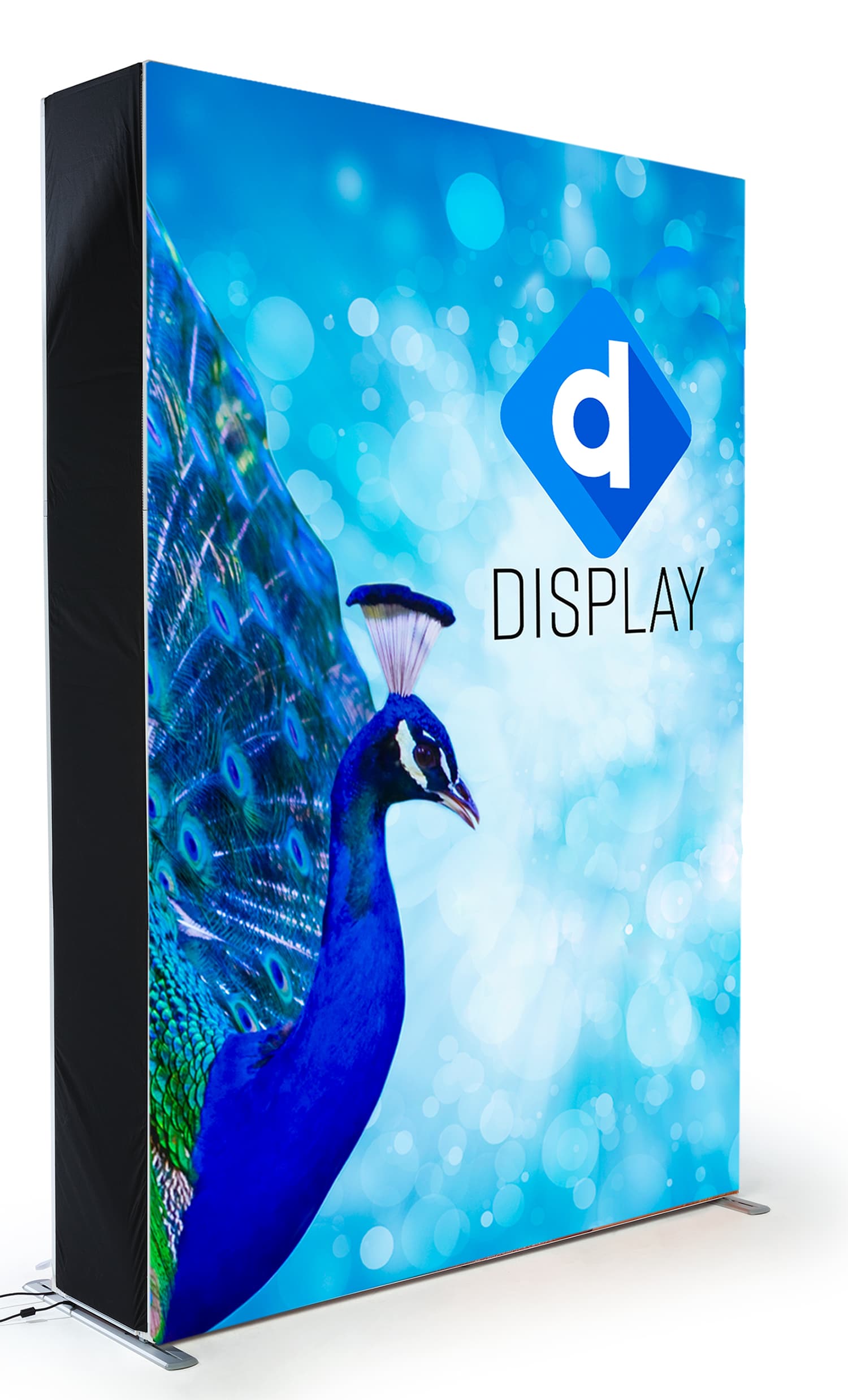 ade show display kit with silicone edge press fit fabric panels