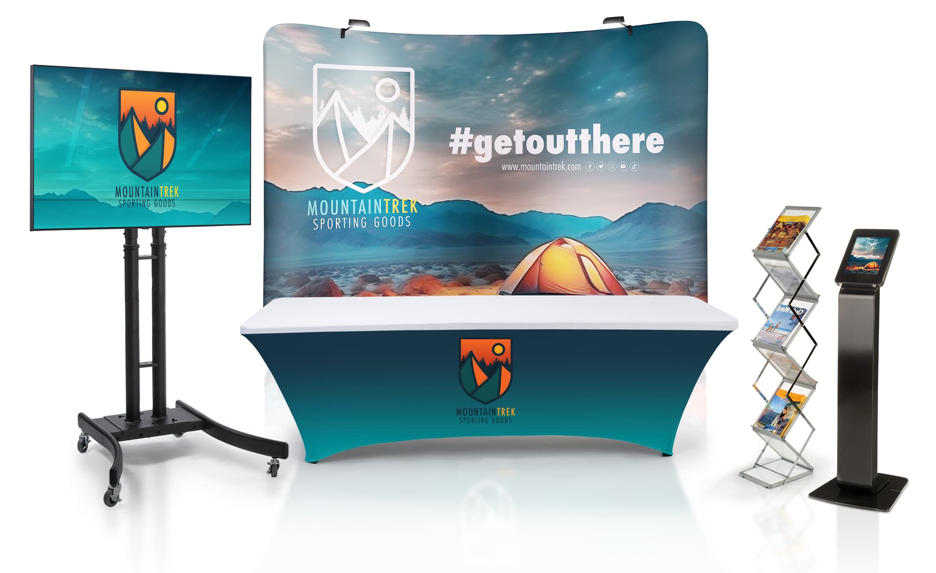 Trade show booth kits with full color printing 