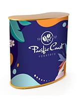 Custom Curved Counter Includes Graphics