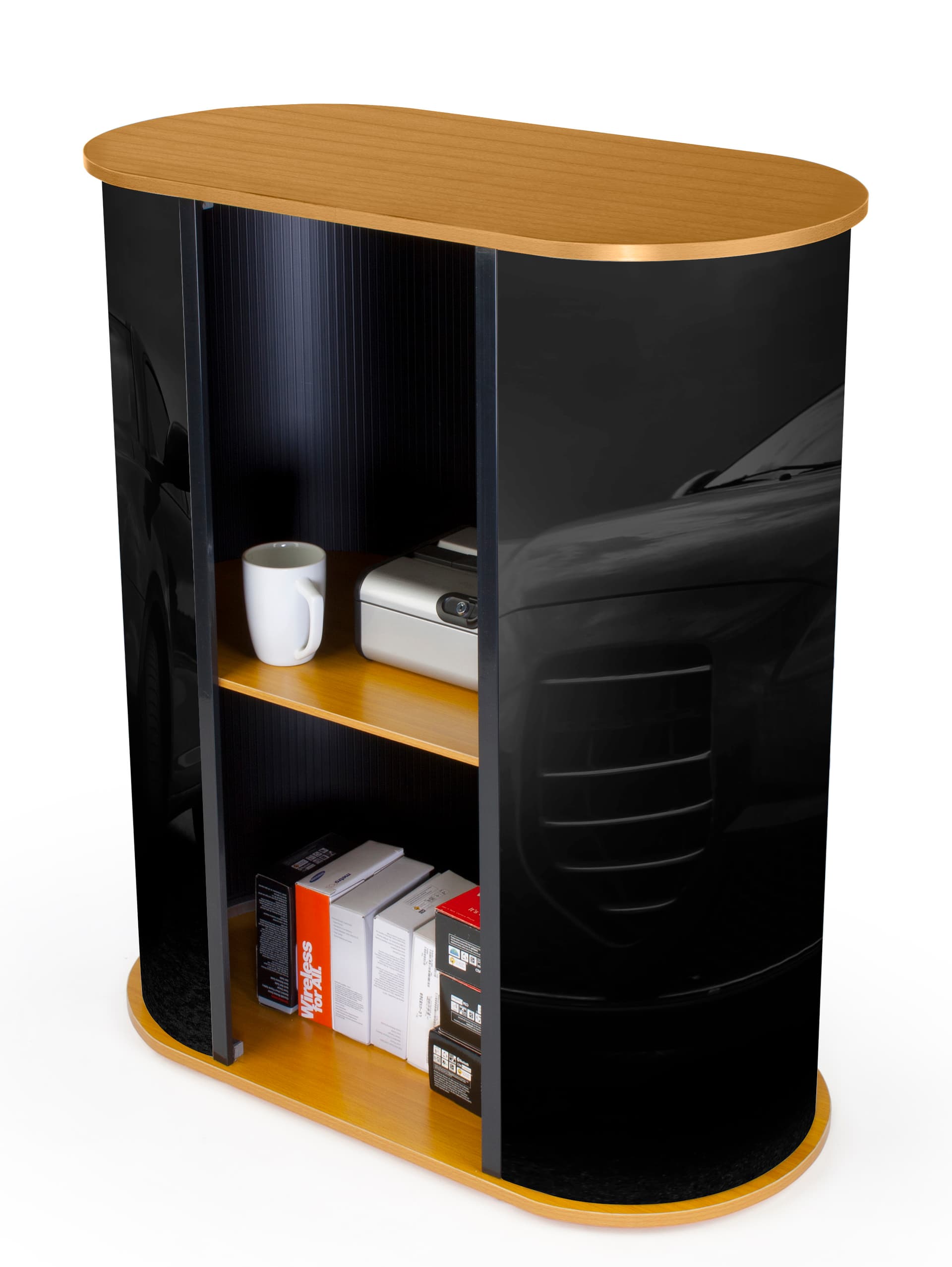 Modular Counter for Trade Show Made of MDF & Plastic