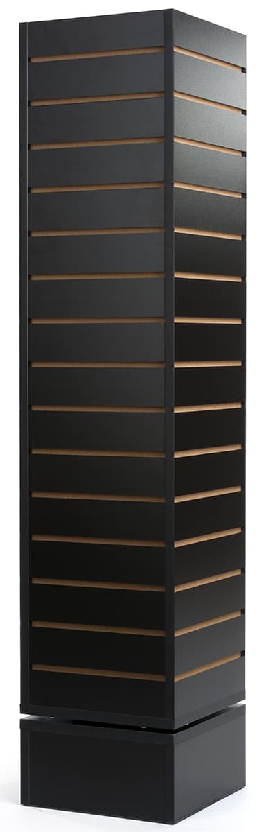 Black Spinning Slatwall Stand
