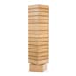 Slatwall Cube Fixture for Floor, 4 Sides, Rotating - Maple