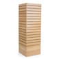 Slatwall Cube Tower for Floor, 4 Sides, Rotating - Maple