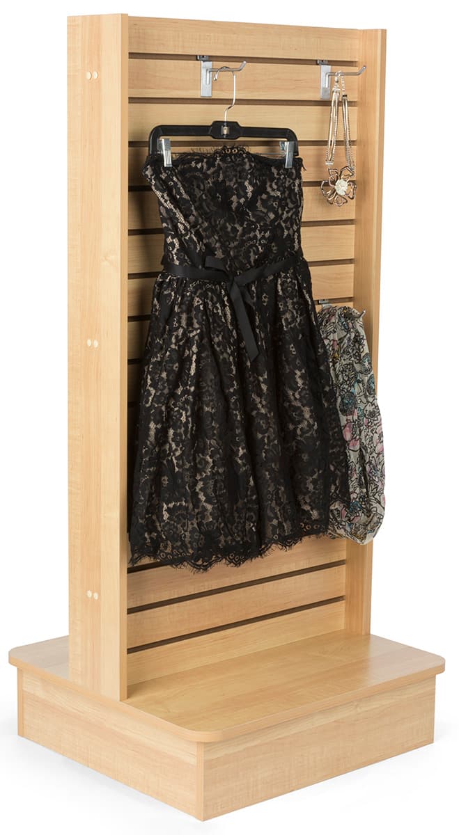 Maple Slatwall Panel Kiosk