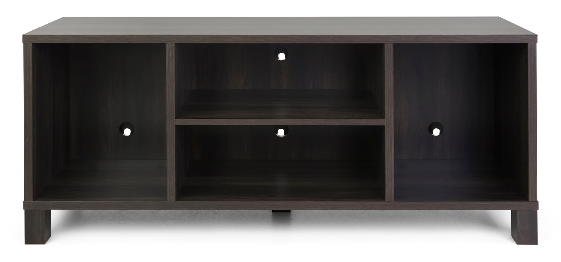 58-inch wood television console with four storage compartments