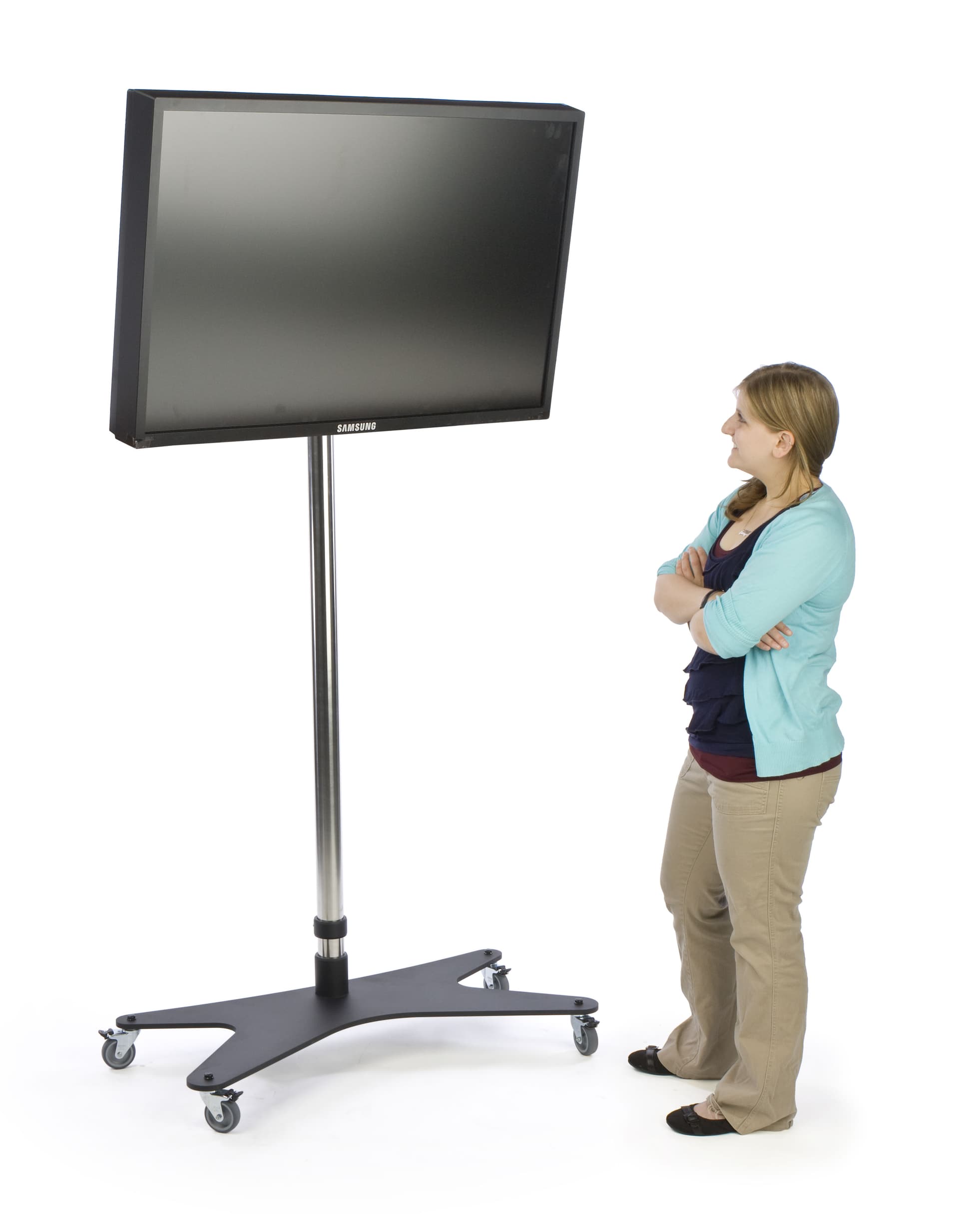 tv stand with casters