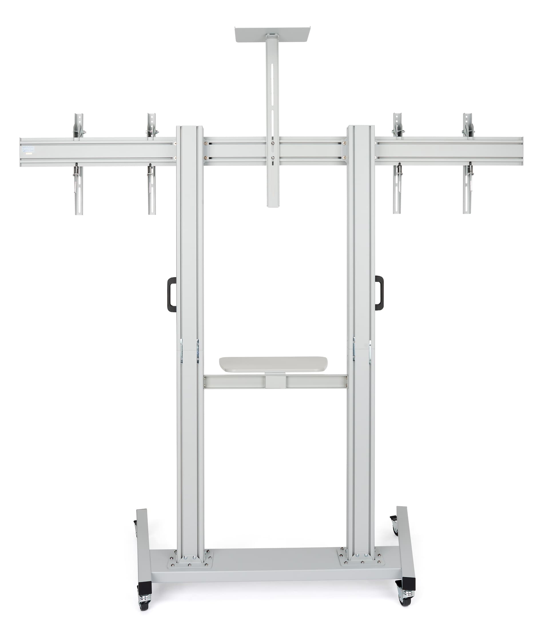 Dual screen tv stand with adjustable height 