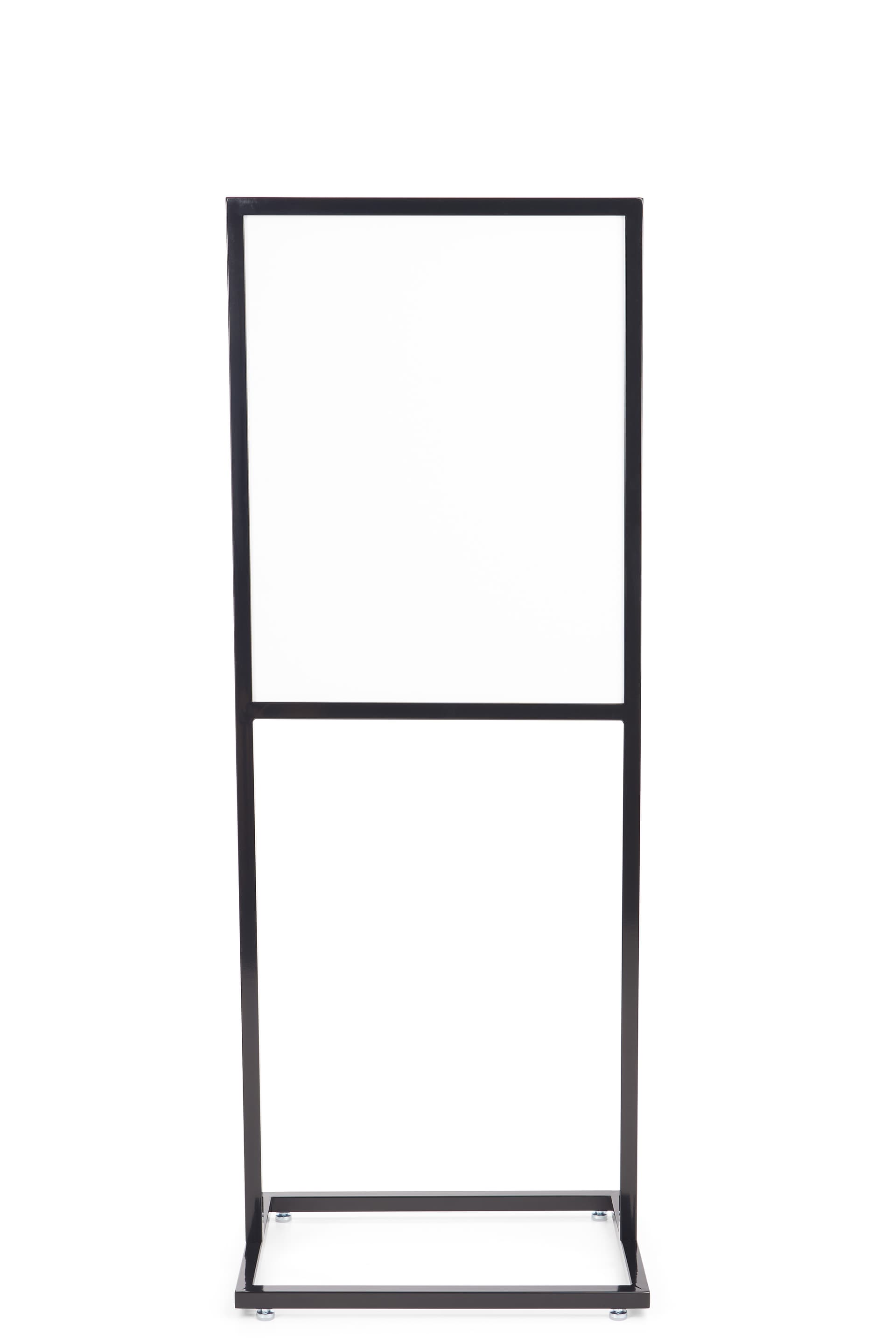 Sign frame with doubled sided window for custom graphics