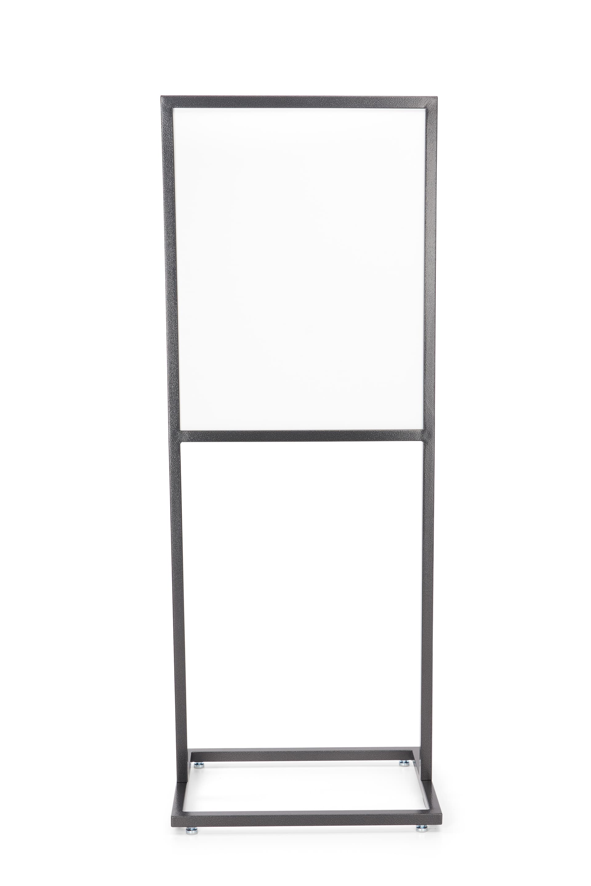 Metal sign holder for double sided posters