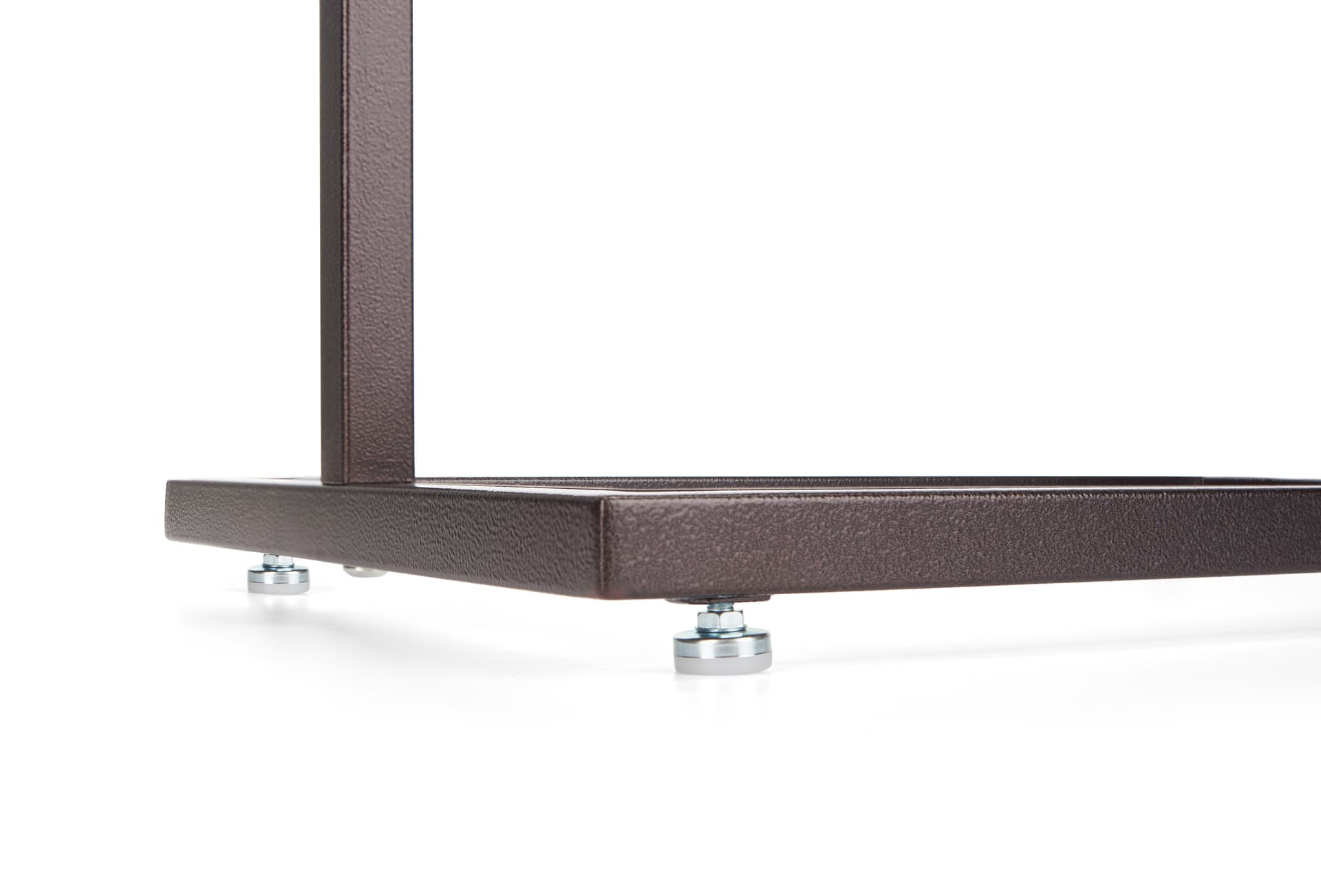 Metal sign holder with floor levelers