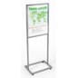 22" x 28" Floor Standing Sign Holder, Top Insert, Double-Sided, Levelers