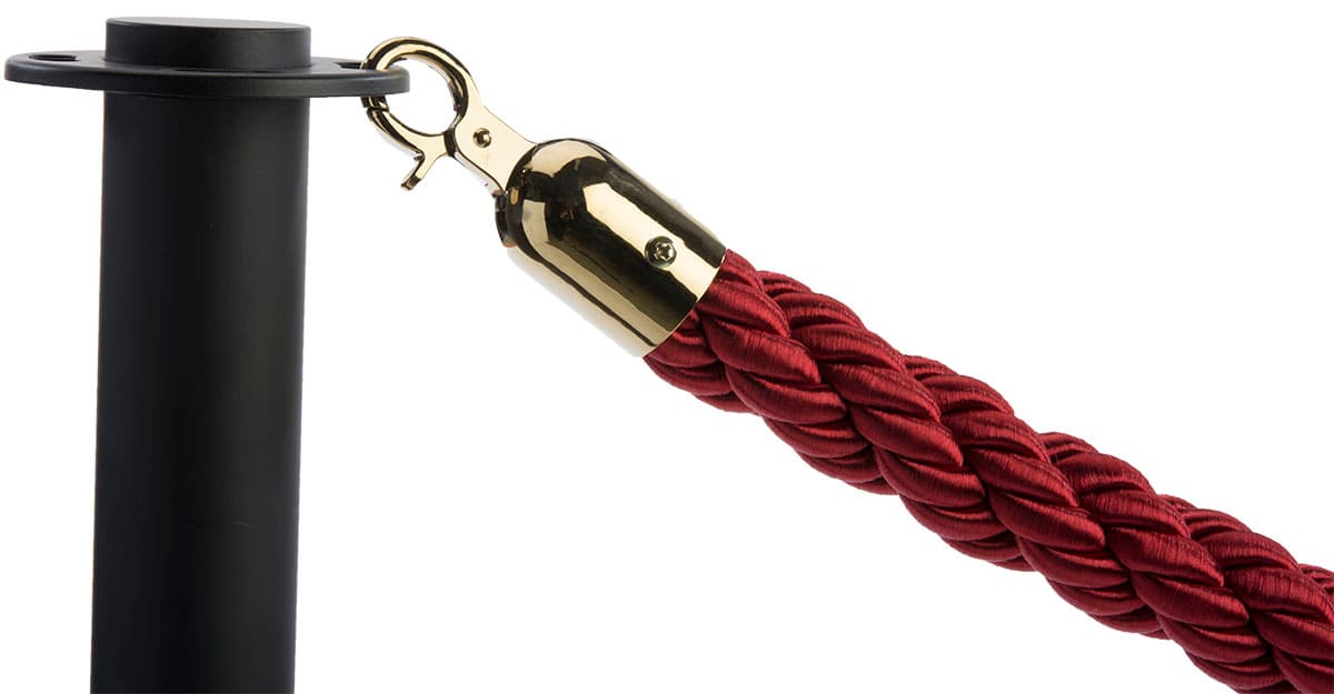VIP Red Rope with (2) Black Posts