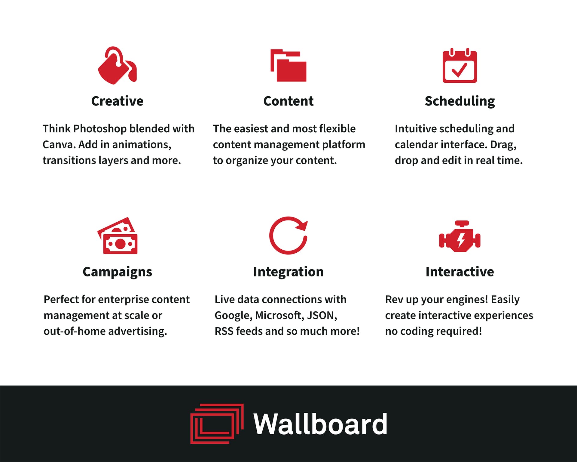 Horizontal touch screen display floor stand comes with Wallboard 2.0 Premium CMS software