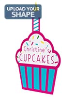 Custom shaped foam board sign with single sided printing
