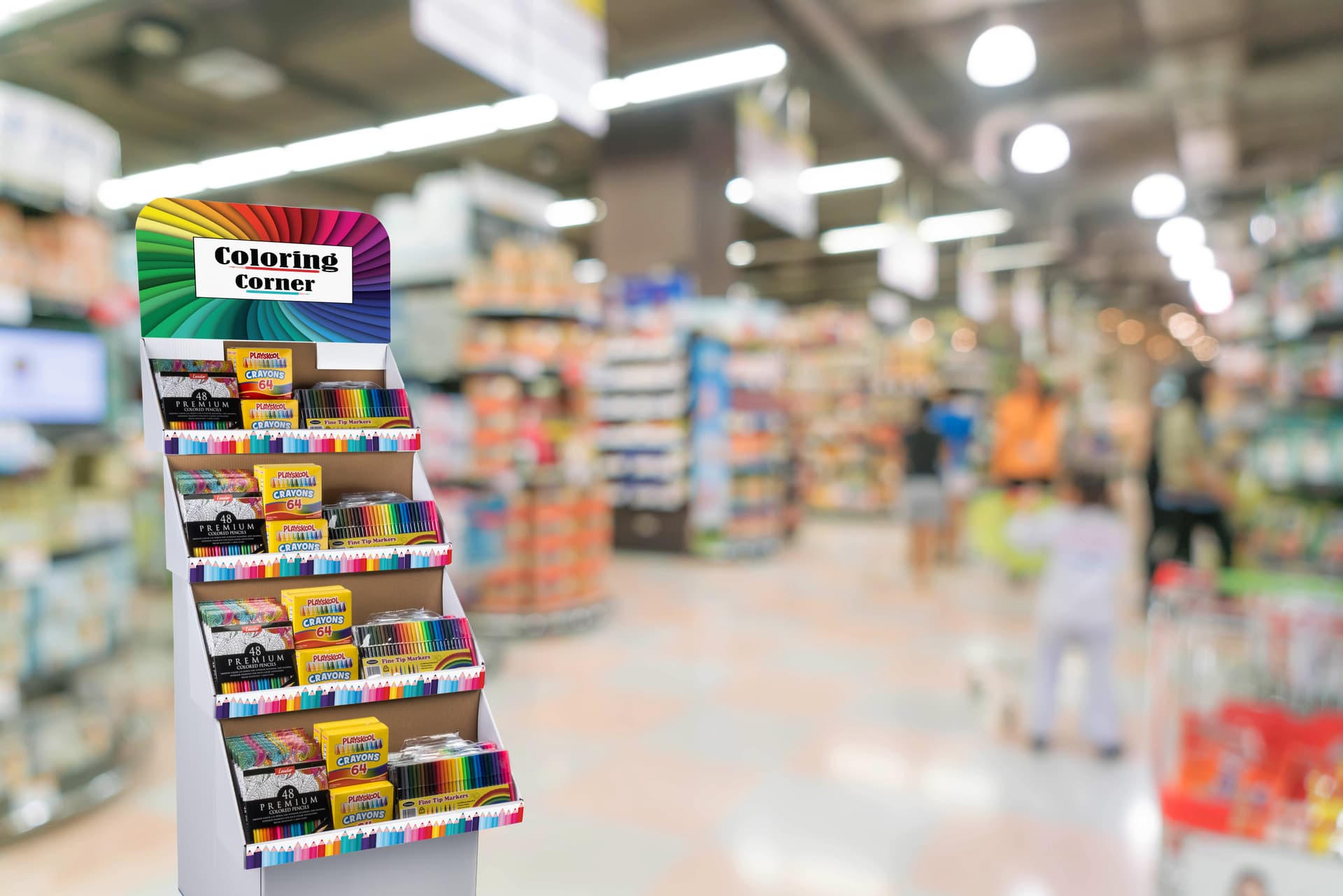 Custom Cardboard Retail Displays for Grocery Shops