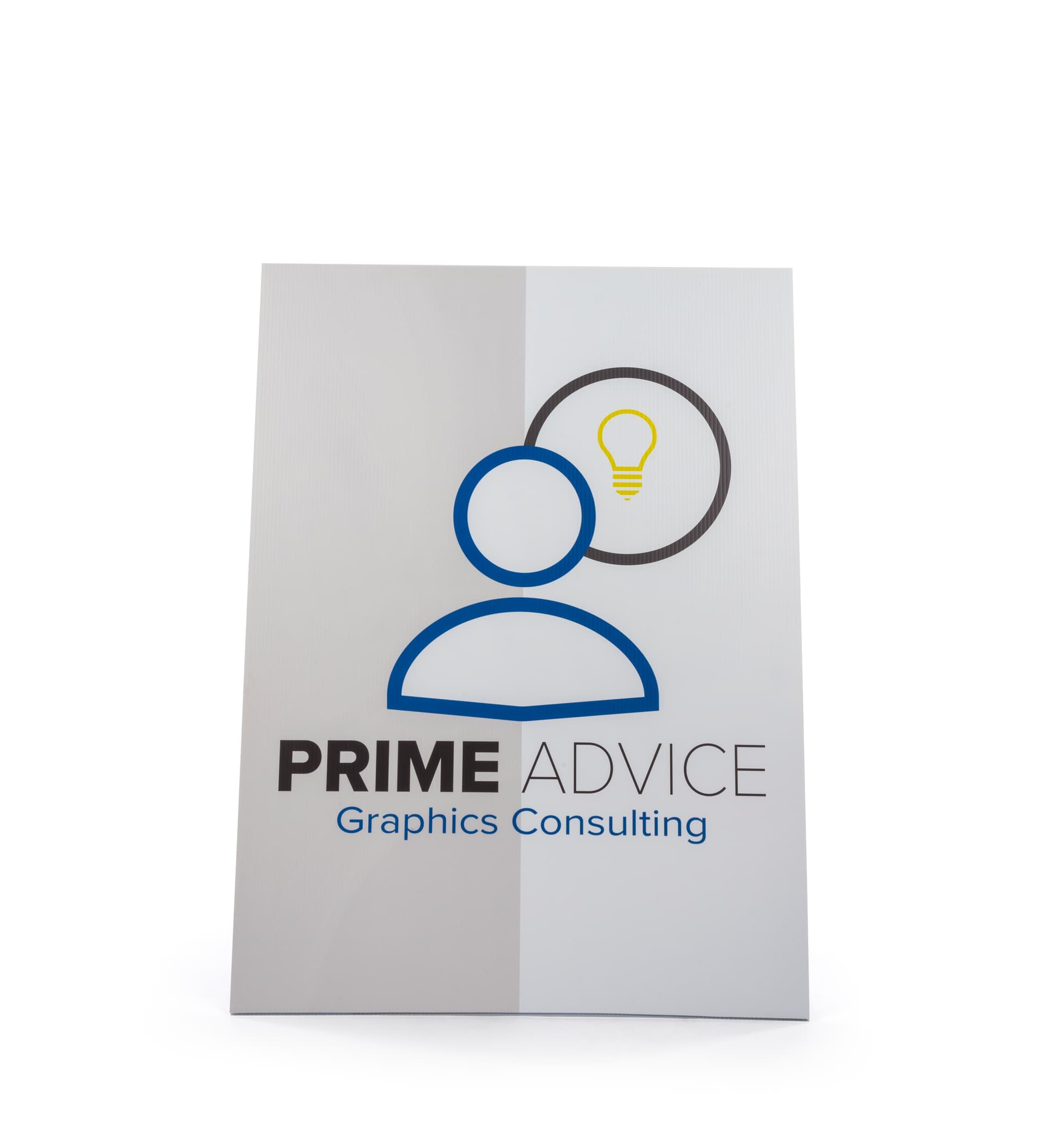 floorstanding triangle corrugated plastic signs