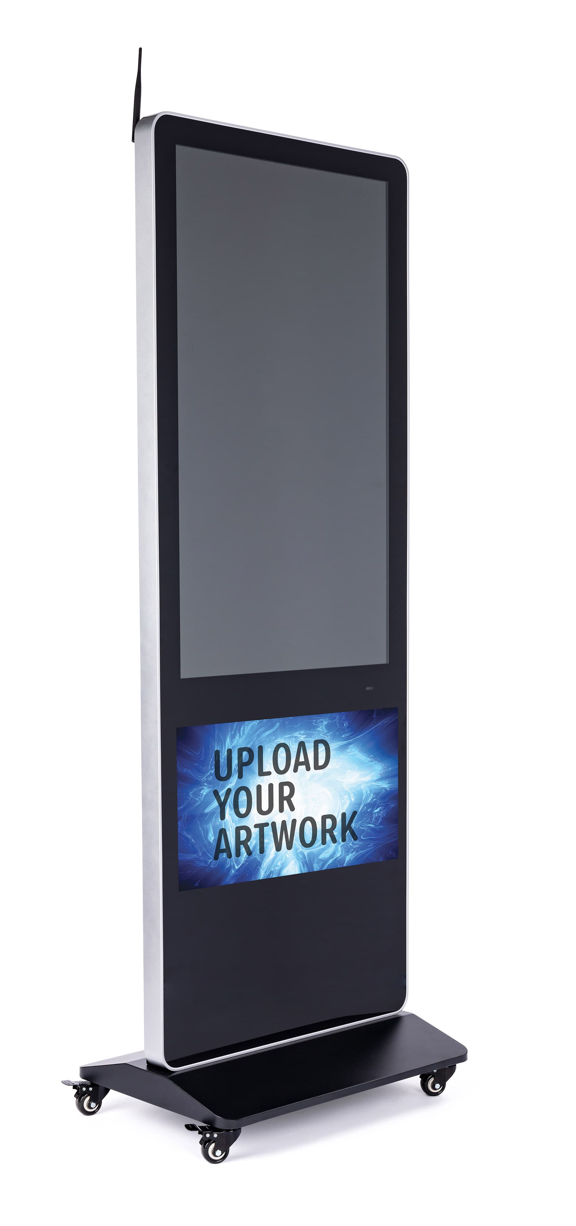 Removable no adhesive vinyl sign with full color graphics