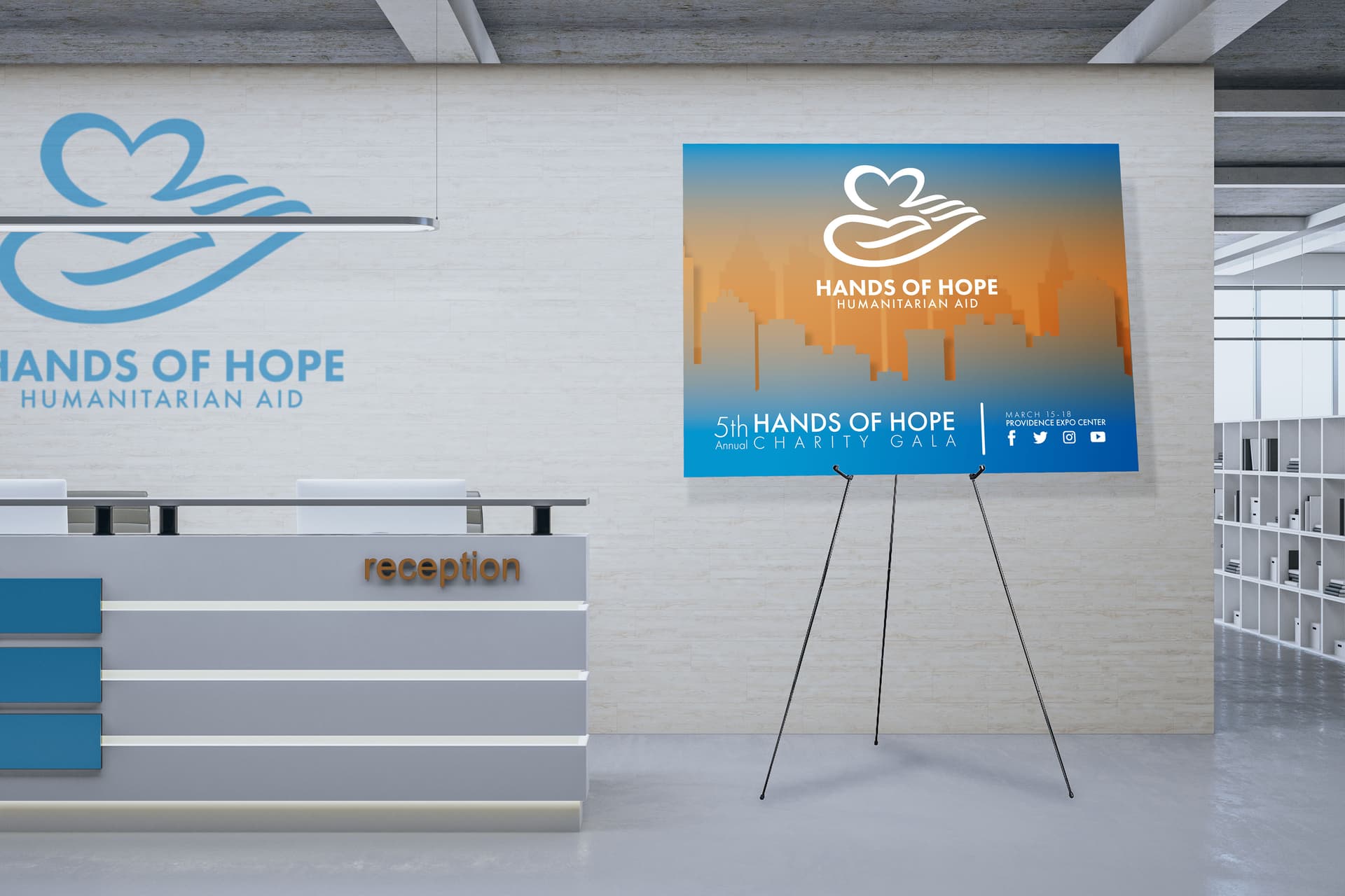 Custom foam board signs with custom sizing 