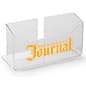 Acrylic Brochure Holder, Custom Printed, Tabletop Placement - Clear