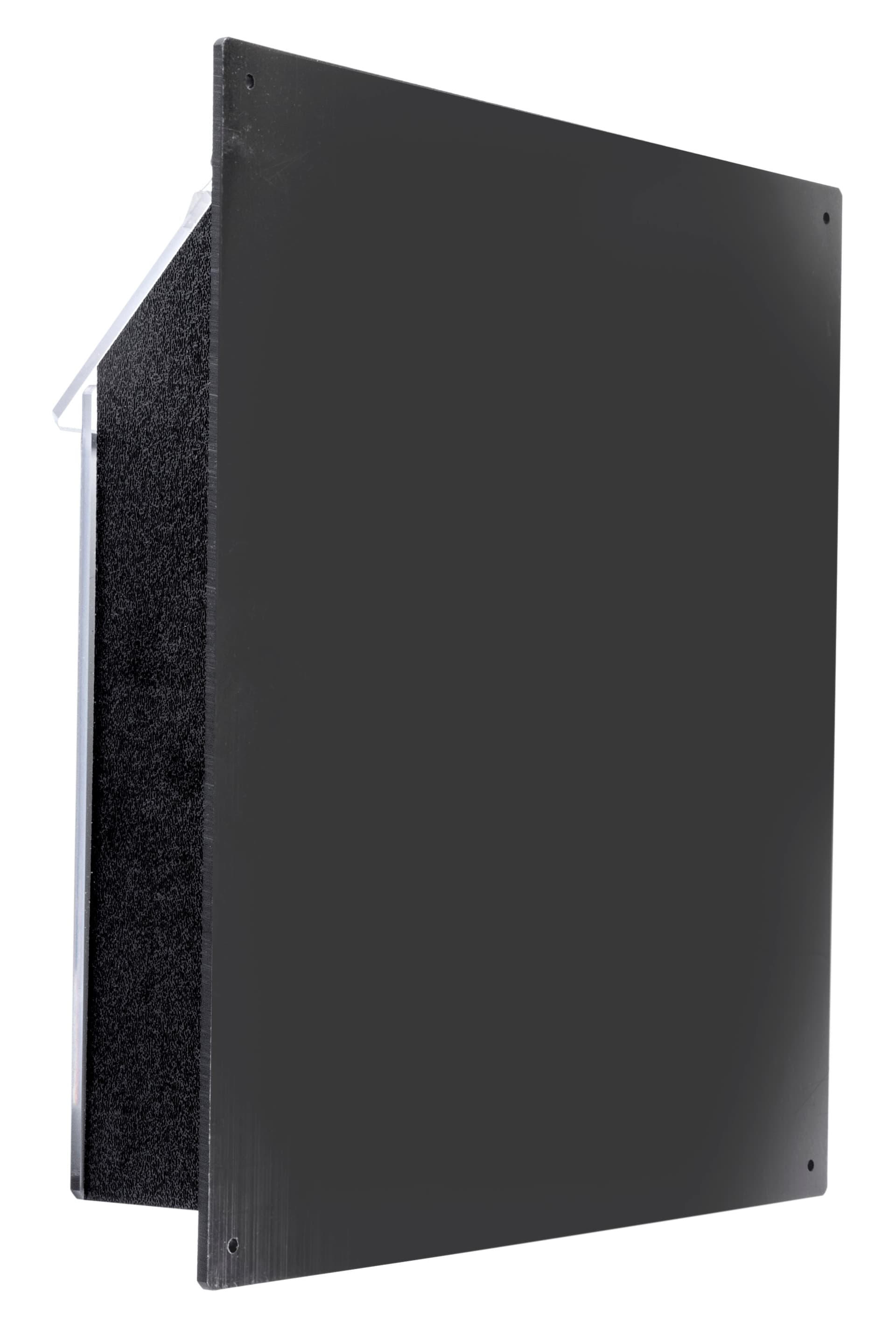 Wall-mounted outdoor 3-pocket trifold flip-top printed brochure box