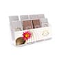 Acrylic Brochure Holder, 4"w Pockets, Wall or Tabletop - Clear