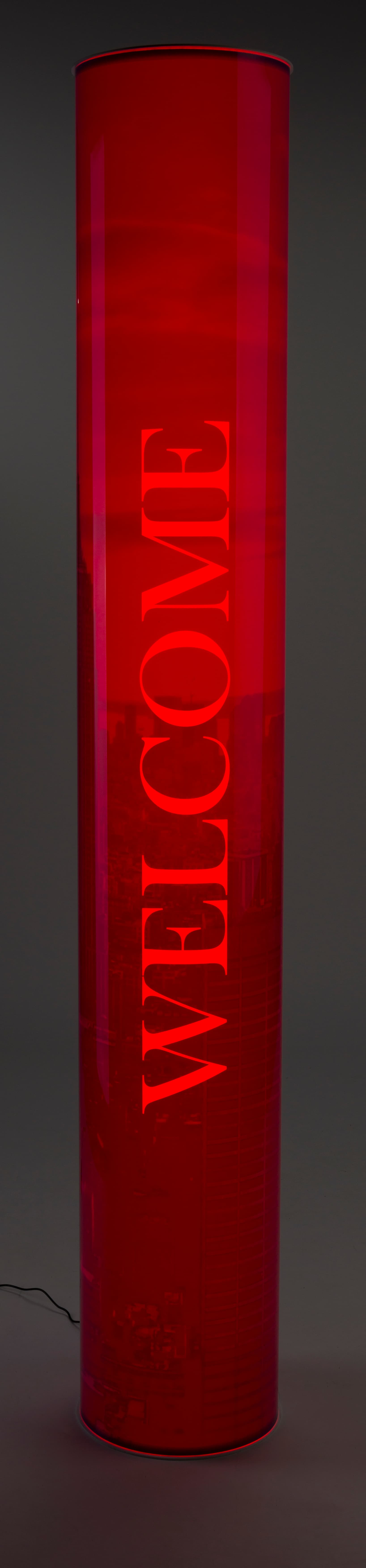 Red Illuminated Light Tower Display