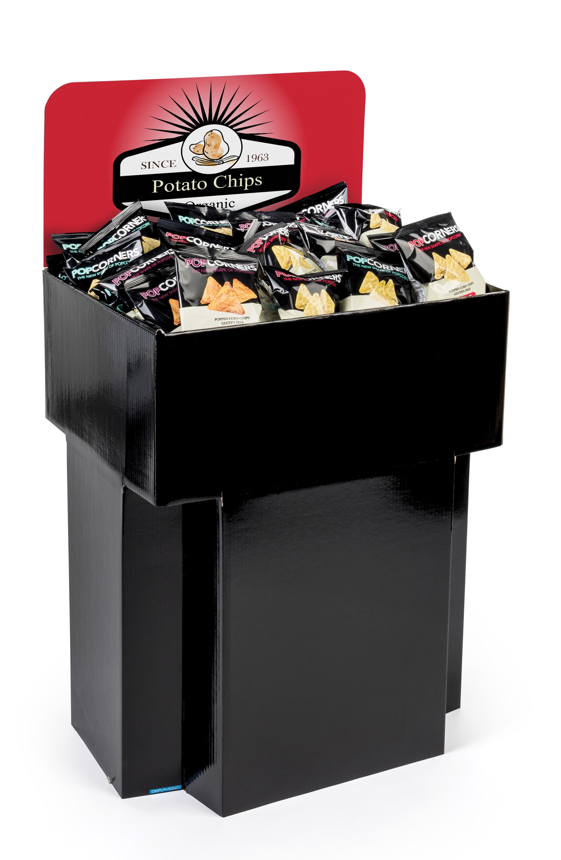 Customized Cardboard FSDU Dump Bin with Glossy Black Finish