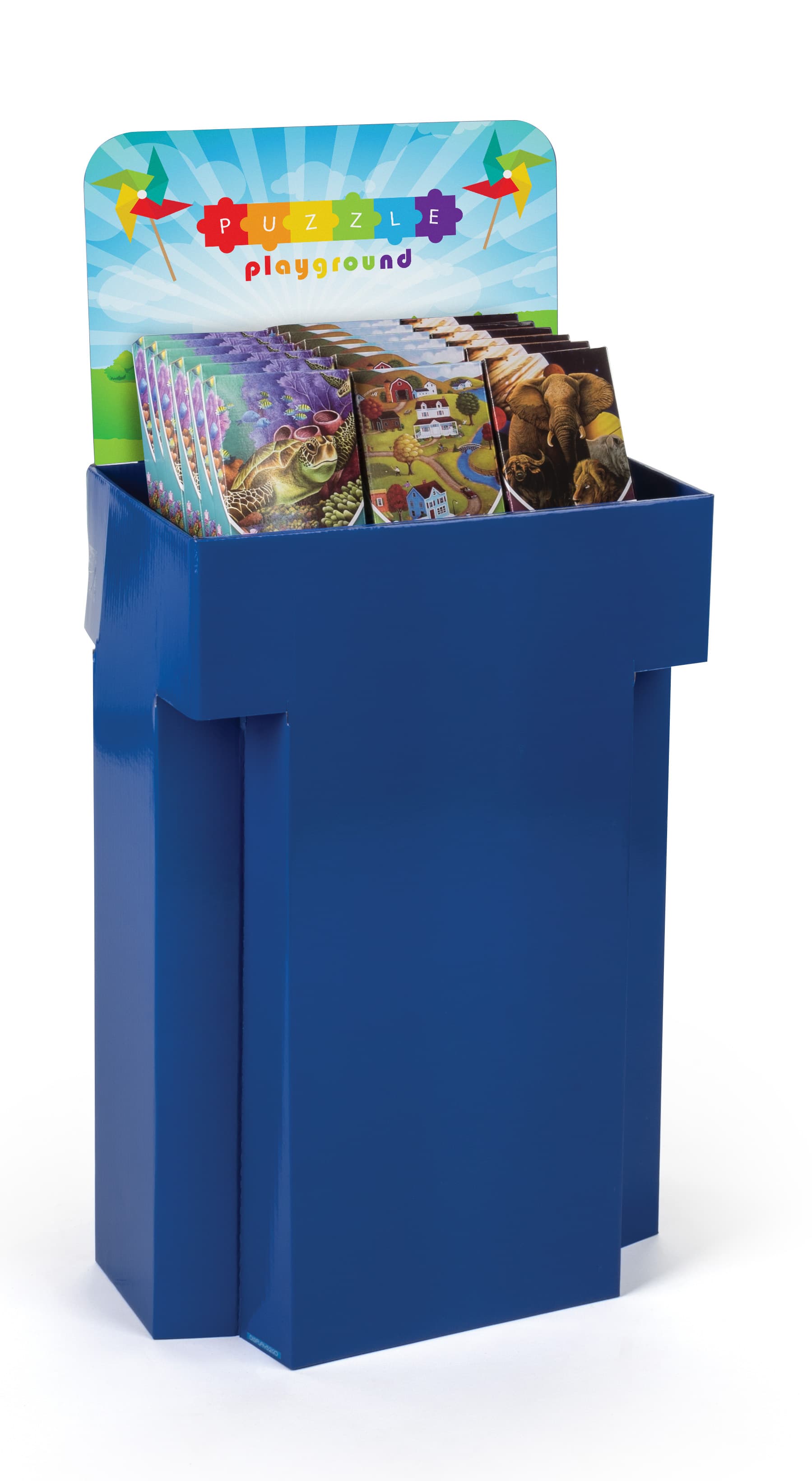 Customized Retail Display Cardboard Bins with Full-Color Image