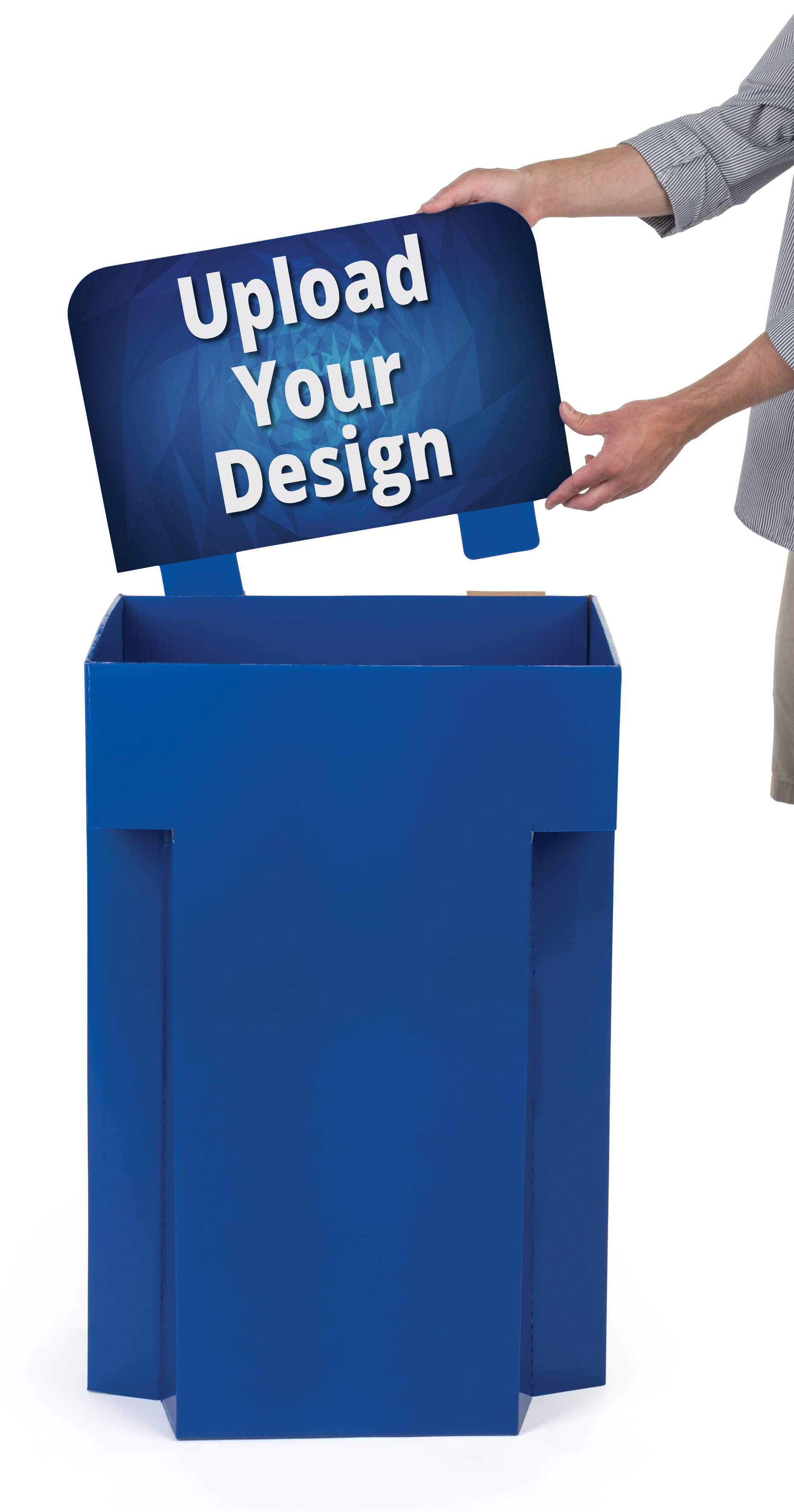 Customized Retail Display Cardboard Bins with Floor Standing Design