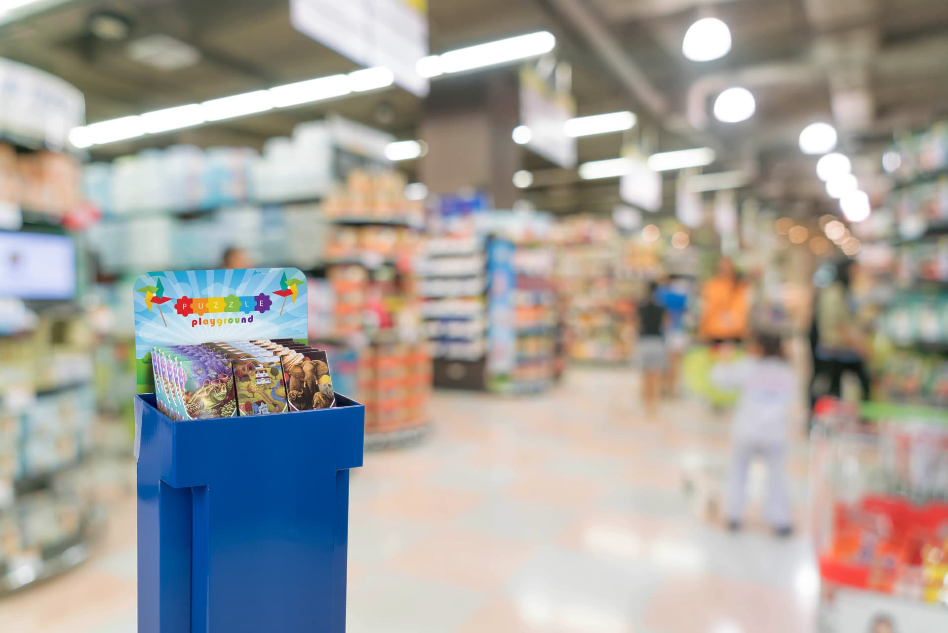 Customized Retail Display Cardboard Bins for Grocery Stores