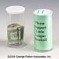 Plastic Donation Can, Holds 8.5 x 5.5 Graphics - Clear