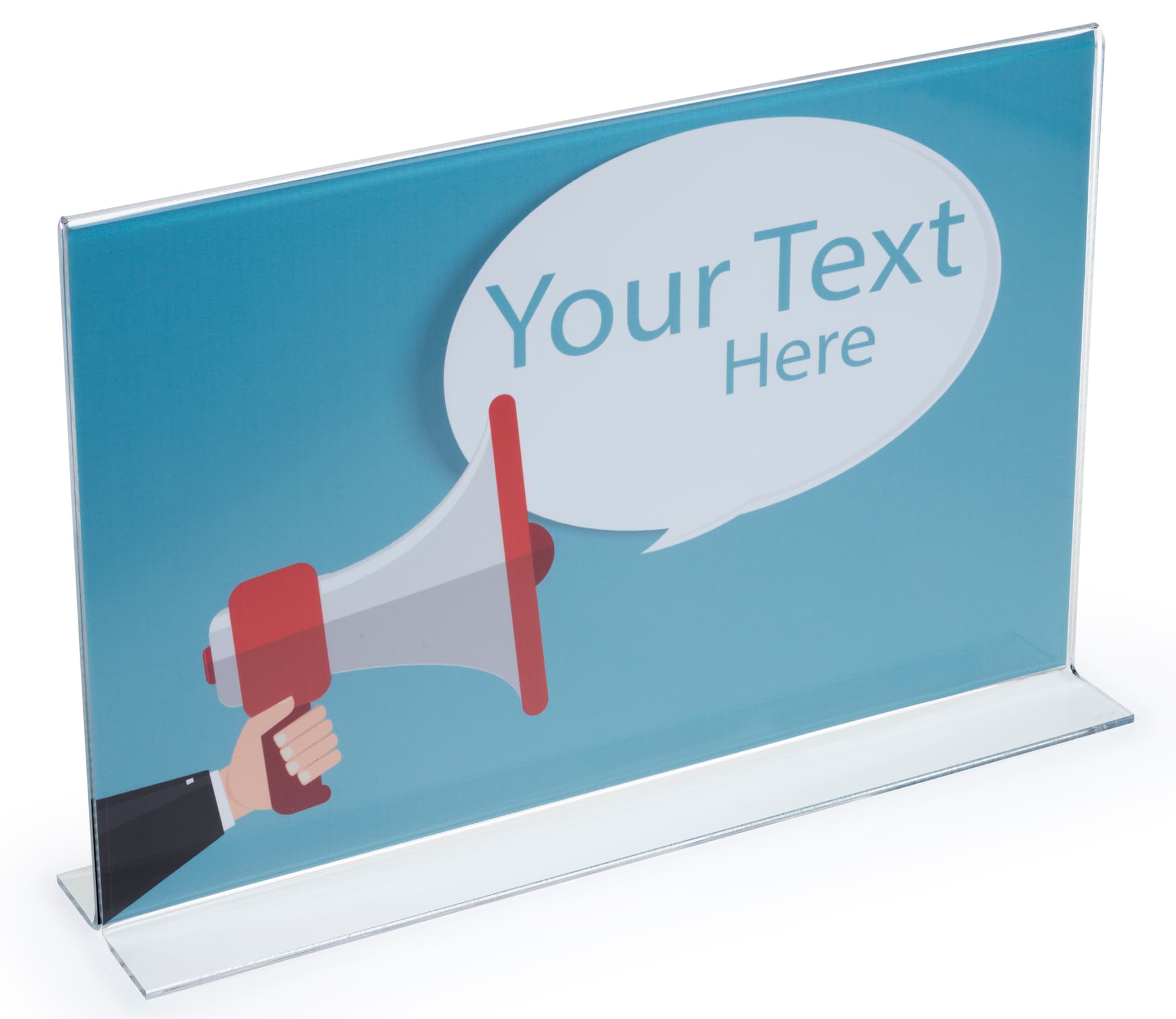 horizontal sign holders