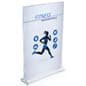 Recycled Acrylic Countertop Sign Holder, Top Insert, T-Style Design - Clear