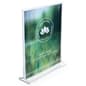 Acrylic Countertop Sign Holder, T-Style, Top Insert - Clear