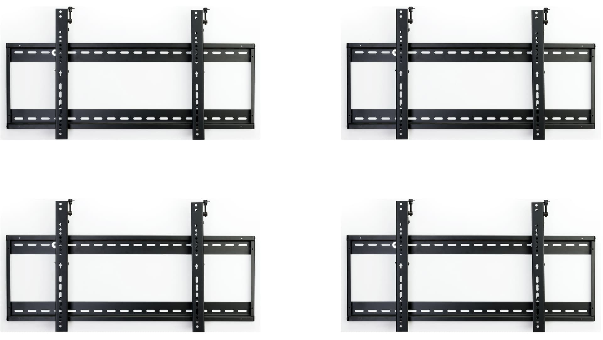 Tilting video wall mount 2x2 configuration 
