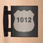 Curved Sign Holder for Wall or Ceiling, Double Sided, Snap-out Lens - Black