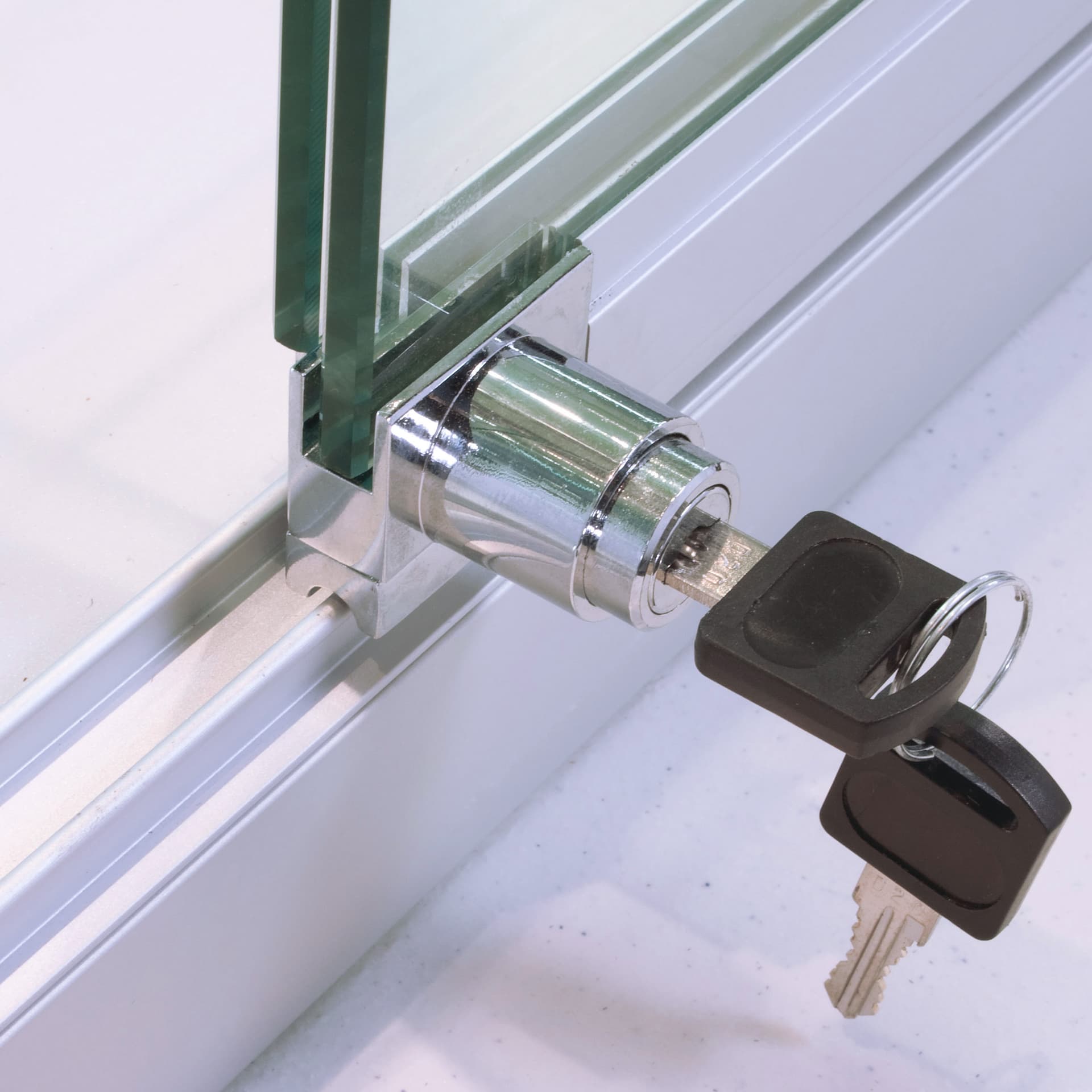 Wall LED Display Cabinet with Plunger Lock