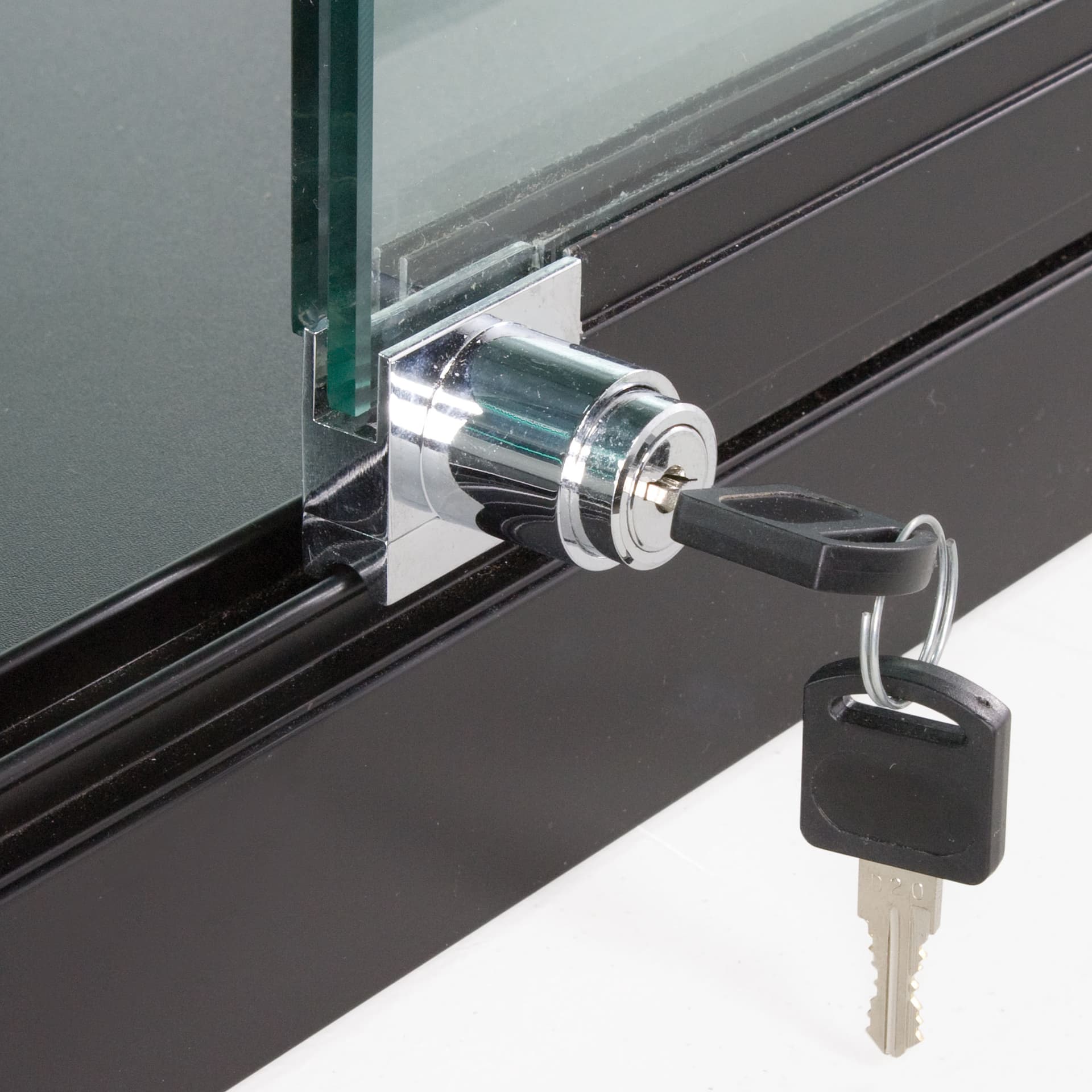 Lockable LED Wall Showcase Cabinet