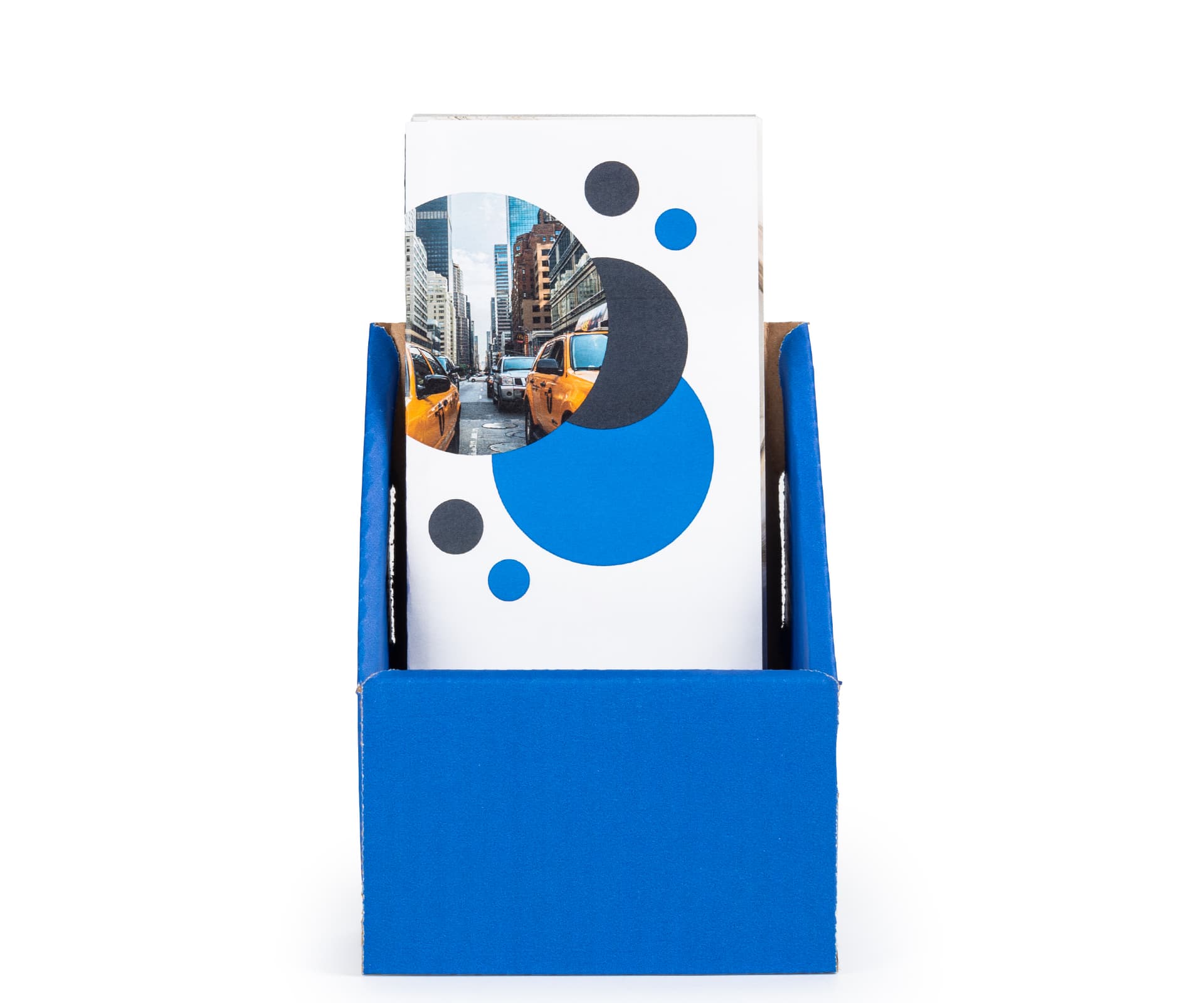 Tri Fold Cardboard Brochure Holder with High Backing