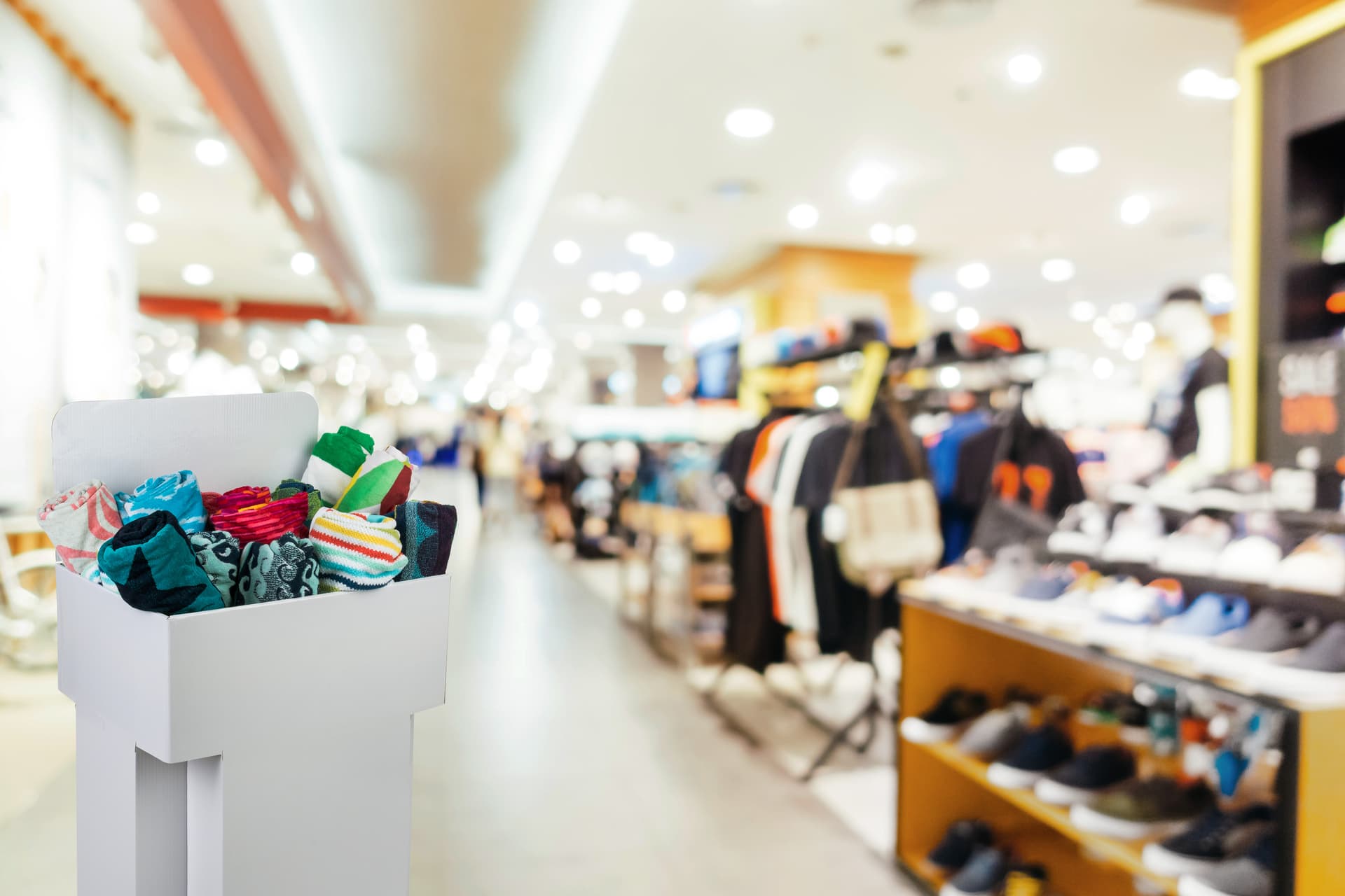 Display Bins for Retail Stores