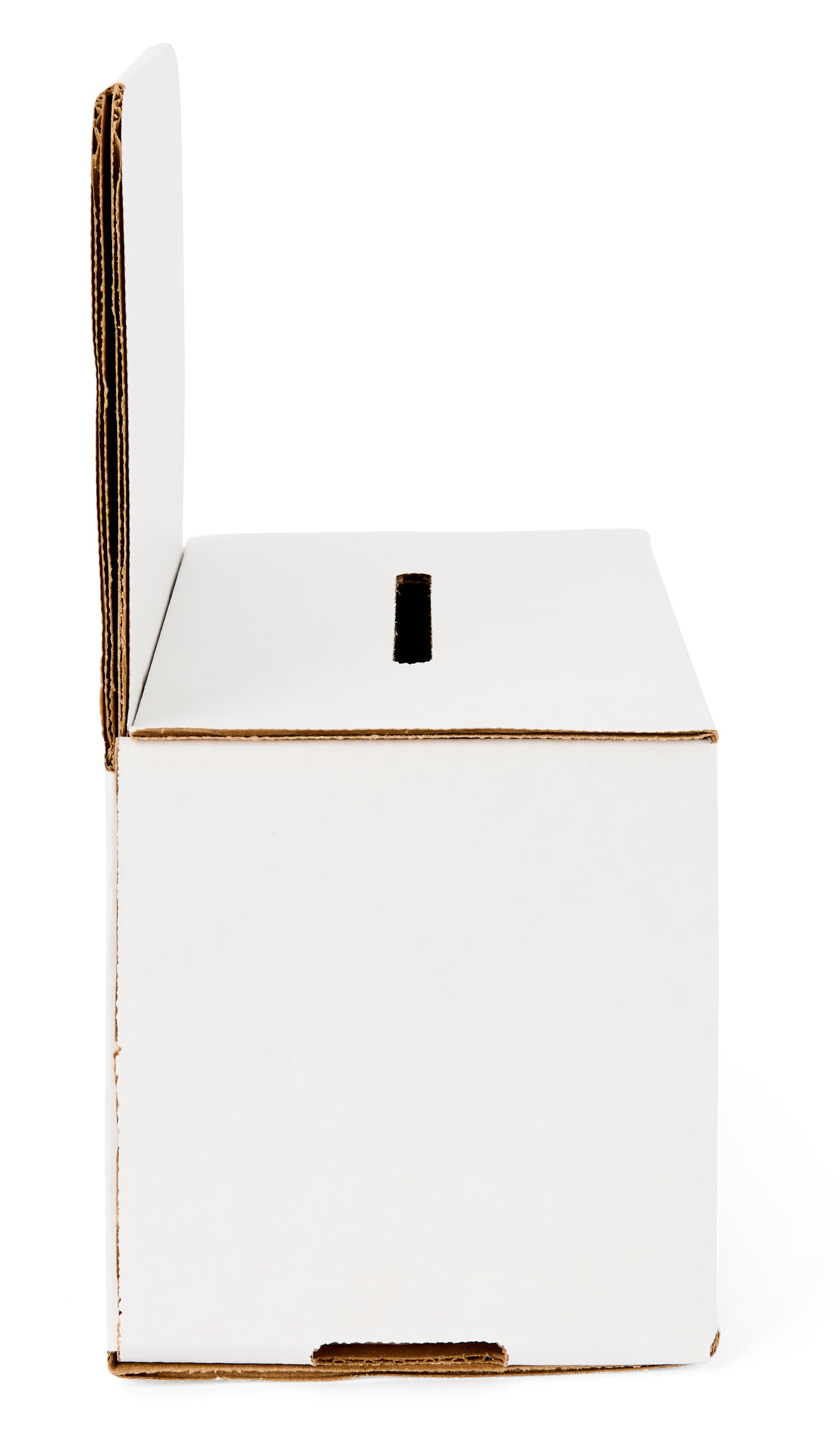 Custom cardboard enter to win box with simplistic design