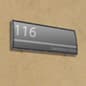Curved Adhesive Wall Sign Holder, Snap-Out Lens