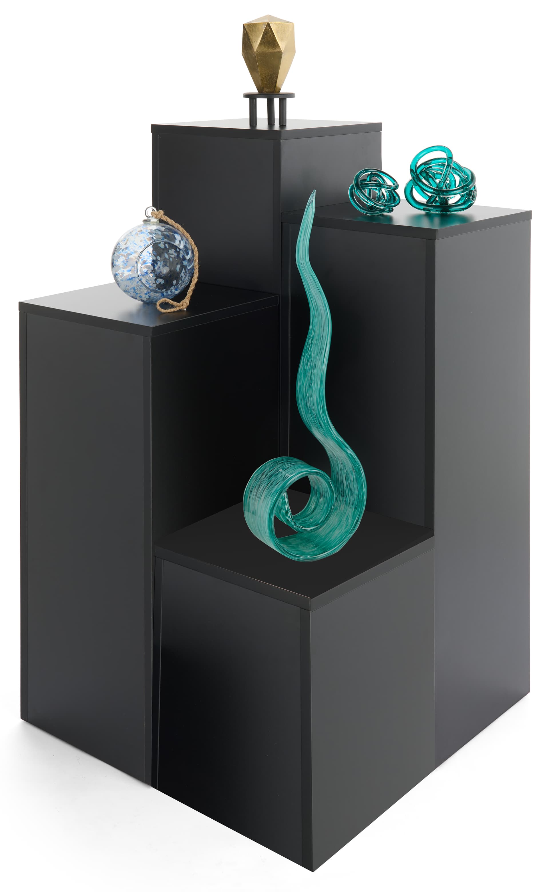 Collapsible Display Cubes with Hollow Center
