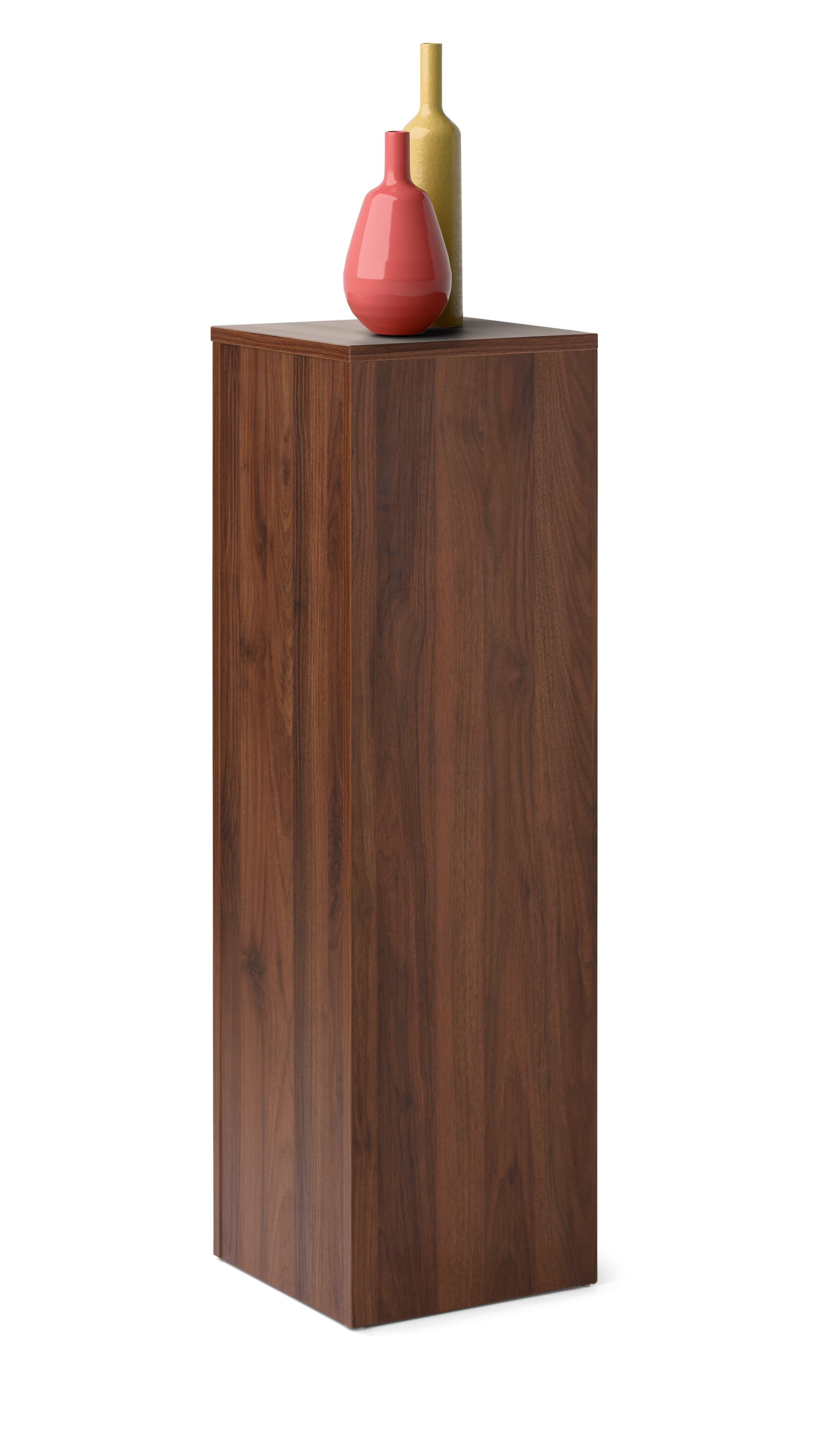Display riser stand in walnut