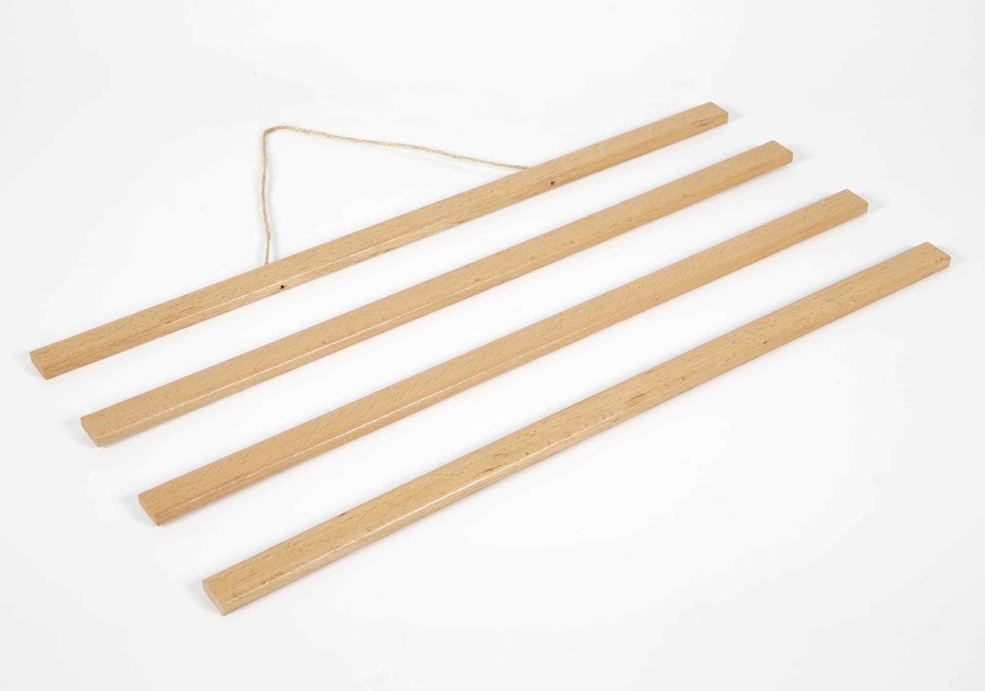 Wood magnetic poster hanger with four magnetic rails
