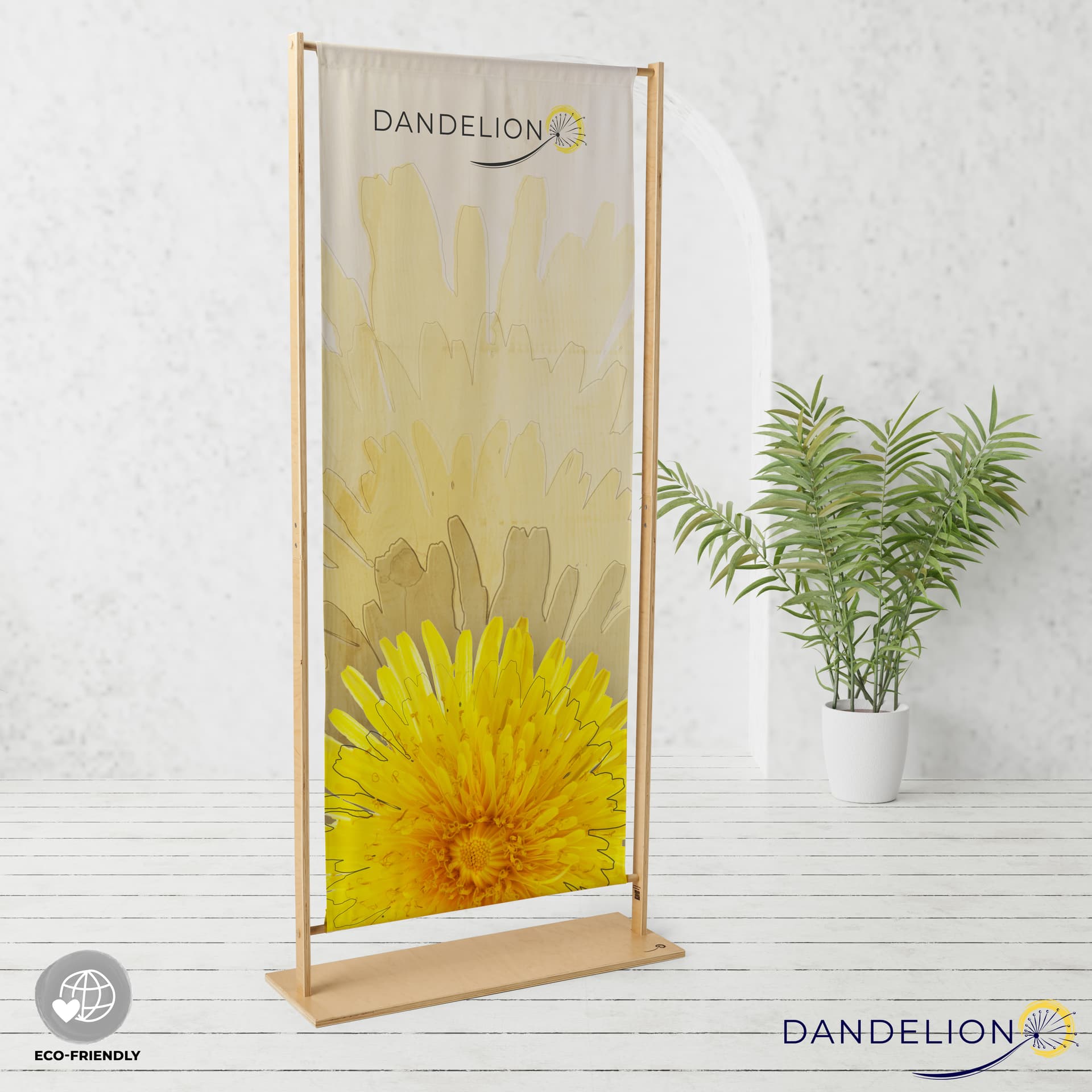 Eco friendly banner stand with single-sided printing 
